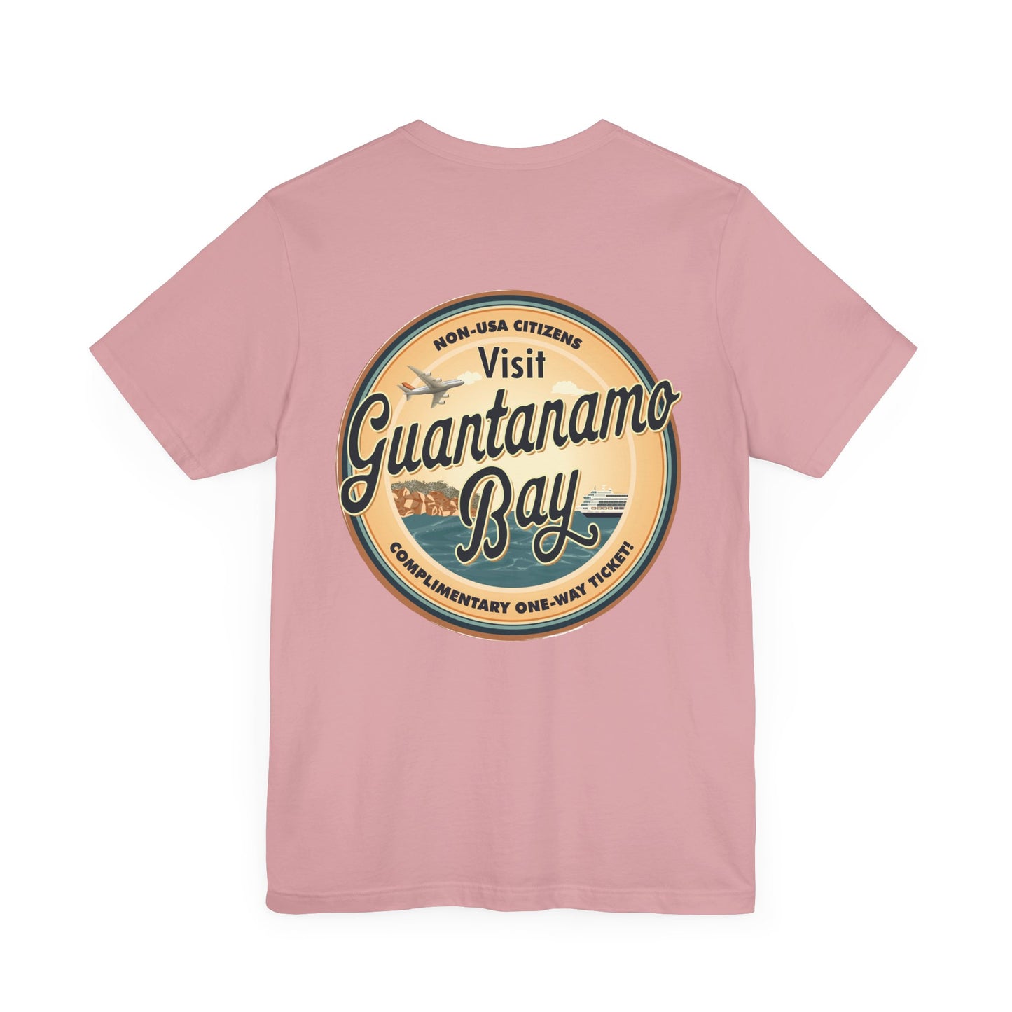 T-Shirt - "Visit Guantanamo Bay! Via FAFO Airlines" Unisex Jersey Short Sleeve Tee