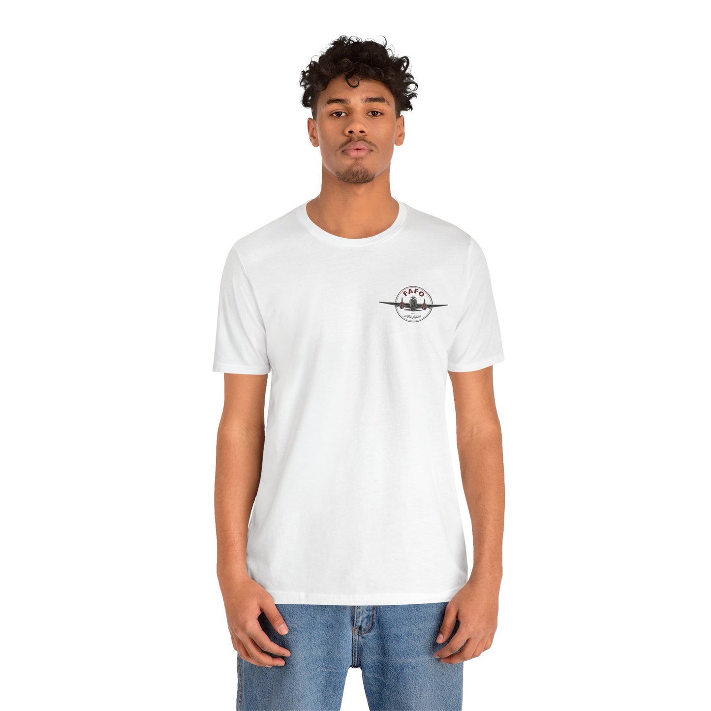 T-Shirt - "Visit Mars! Via FAFO Airlines" Unisex Jersey Short Sleeve Tee