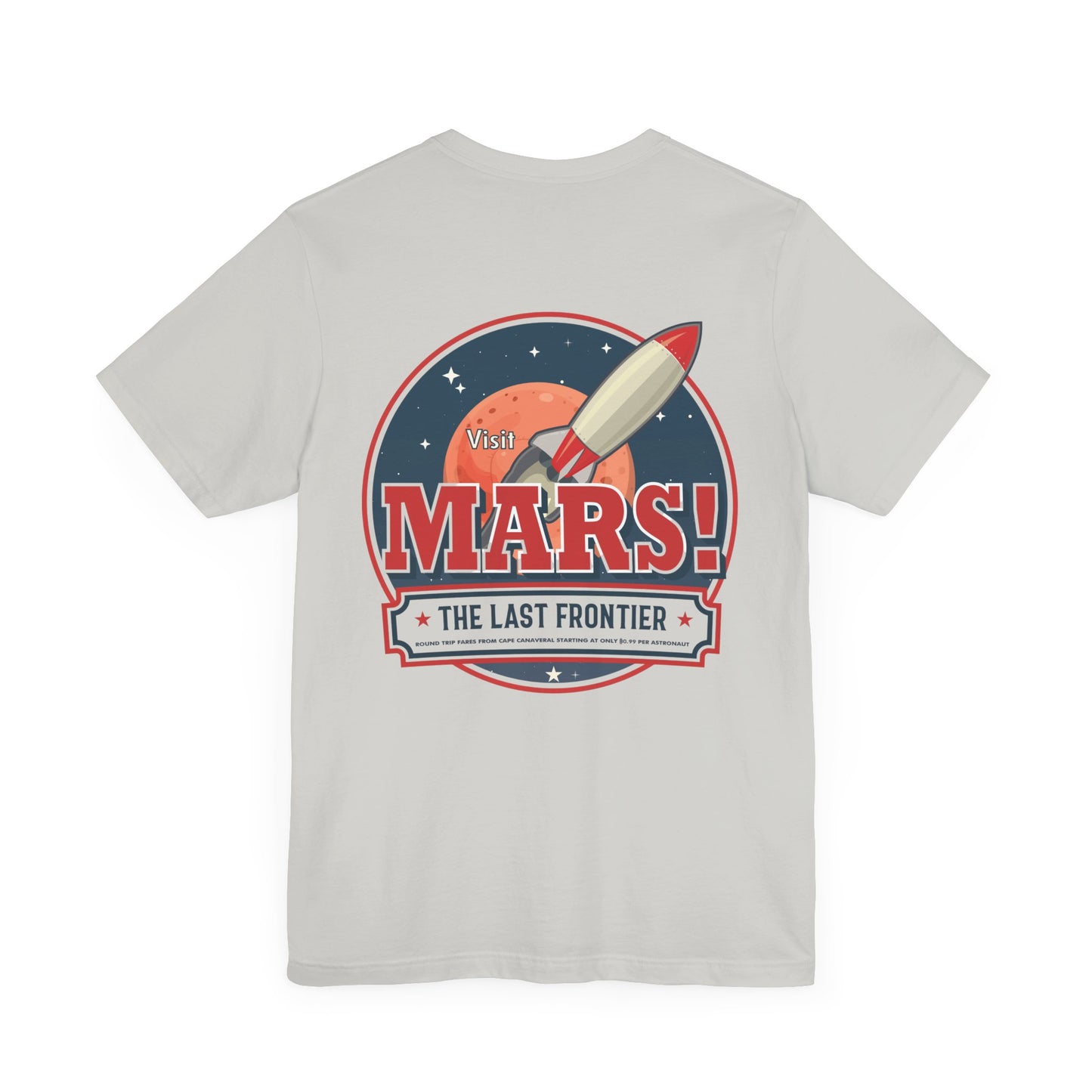 T-Shirt - "Visit Mars! Via FAFO Airlines" Unisex Jersey Short Sleeve Tee