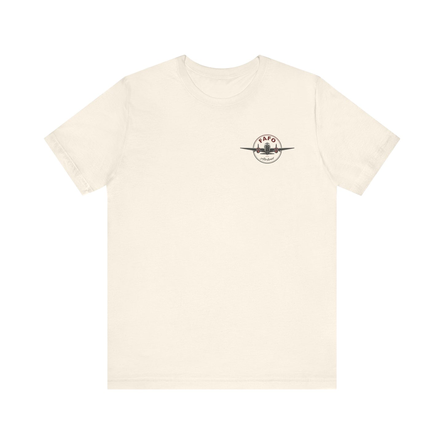 T-Shirt - Visit The Gulf of America Via FAFO Airlines Unisex Jersey Short Sleeve Tee