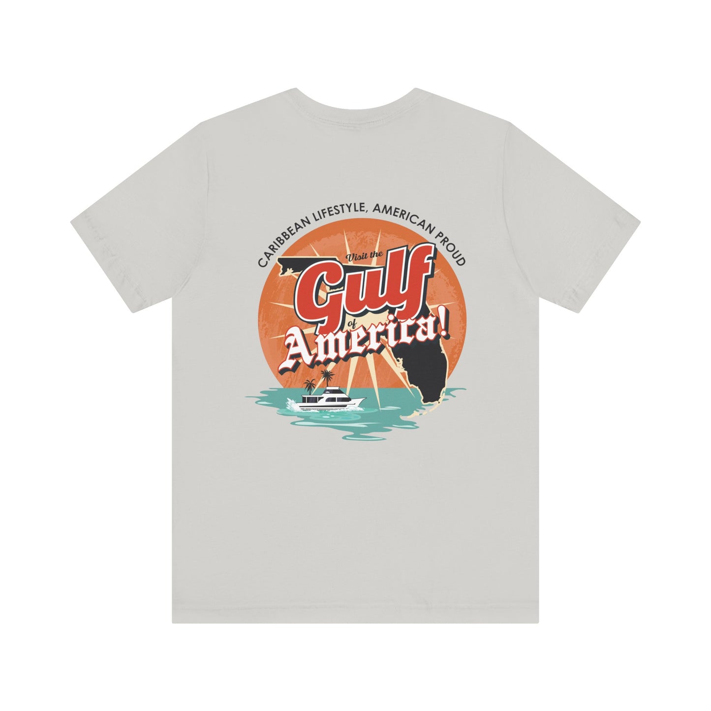 T-Shirt - Visit The Gulf of America Via FAFO Airlines Unisex Jersey Short Sleeve Tee