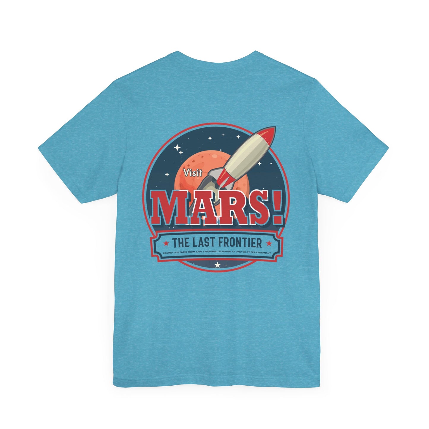 T-Shirt - "Visit Mars! Via FAFO Airlines" Unisex Jersey Short Sleeve Tee