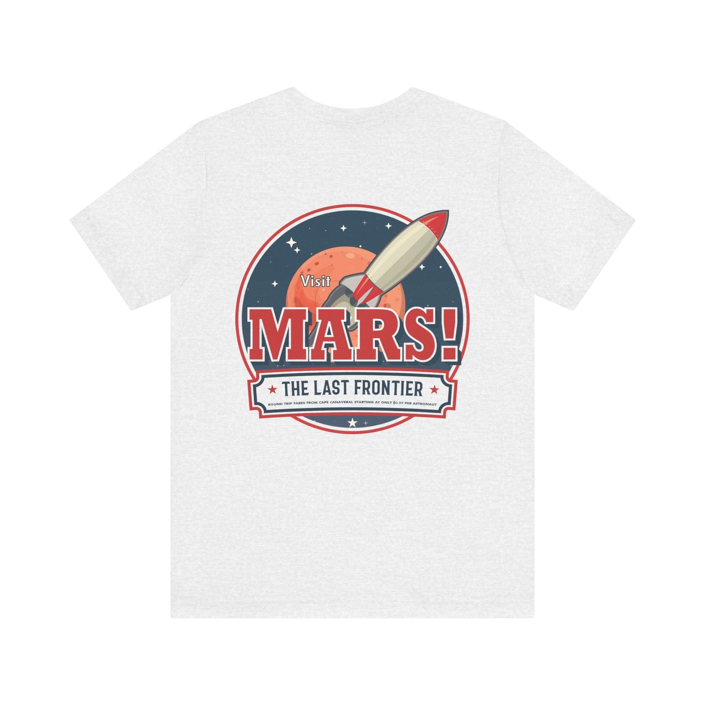 T-Shirt - "Visit Mars! Via FAFO Airlines" Unisex Jersey Short Sleeve Tee