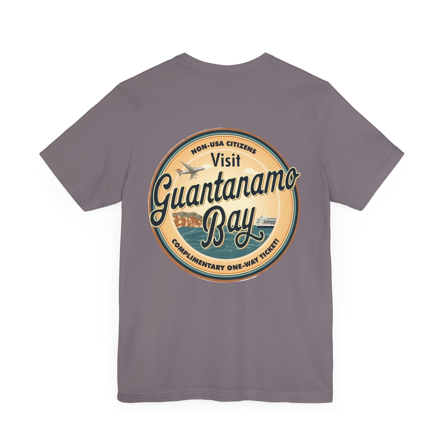 T-Shirt - "Visit Guantanamo Bay! Via FAFO Airlines" Unisex Jersey Short Sleeve Tee