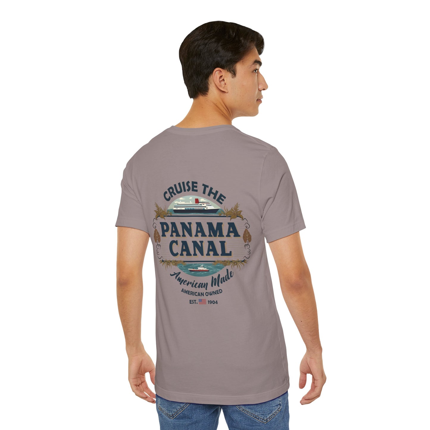 T-Shirt - "Visit the Panama Canal! Via FAFO Airlines" Unisex Jersey Short Sleeve Tee