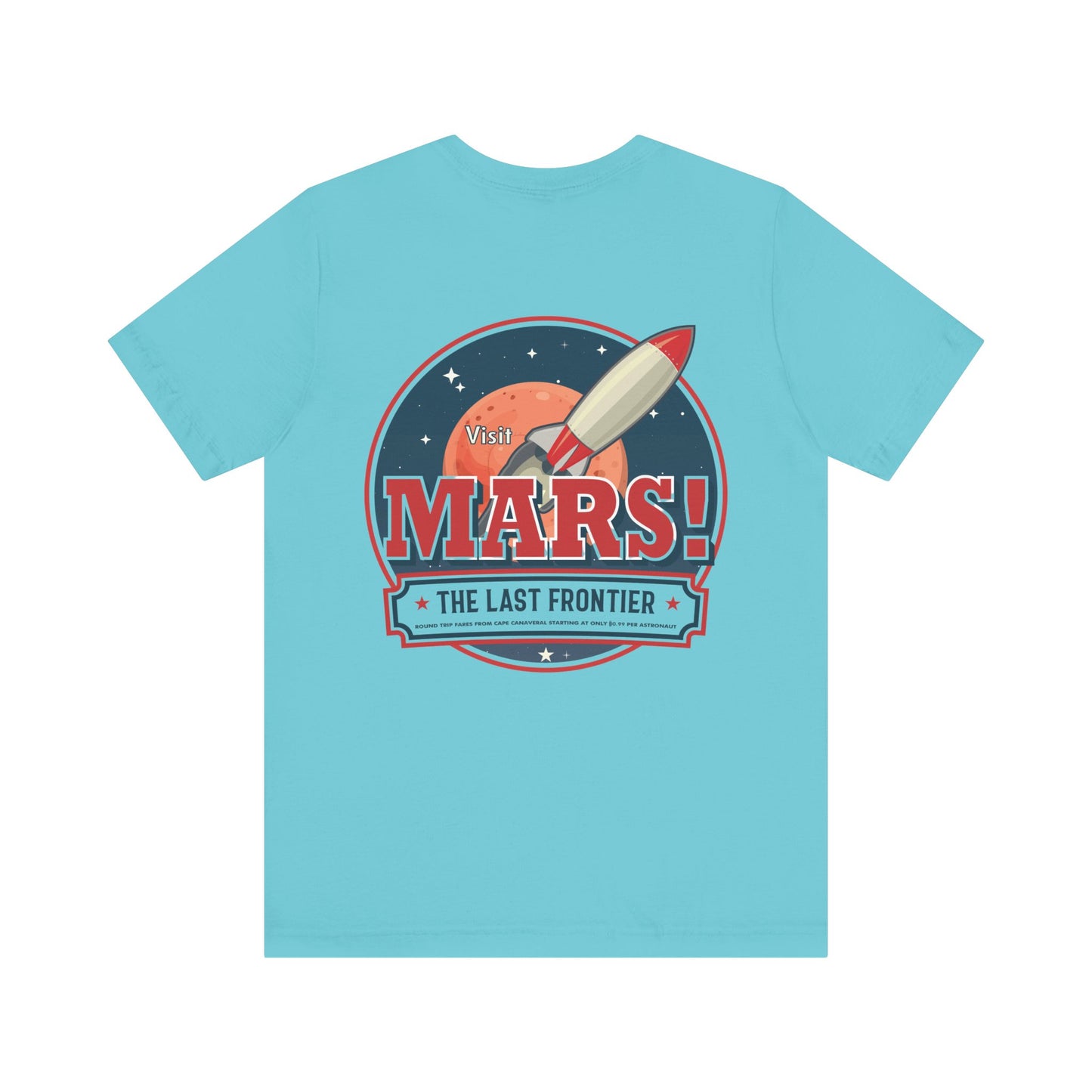 T-Shirt - "Visit Mars! Via FAFO Airlines" Unisex Jersey Short Sleeve Tee