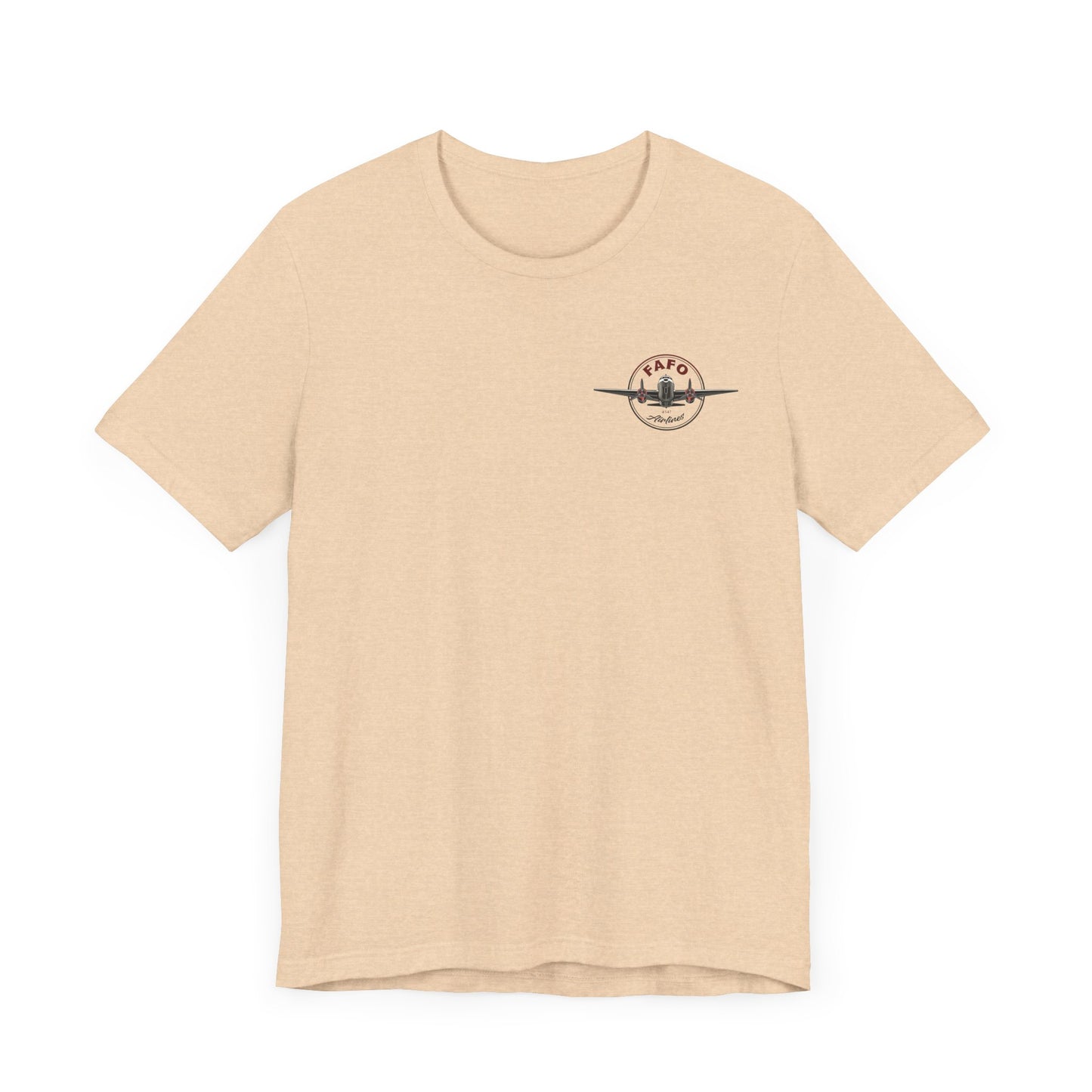 T-Shirt - "Visit the Gaza Riviera! Via FAFO Airlines" Unisex Jersey Short Sleeve Tee