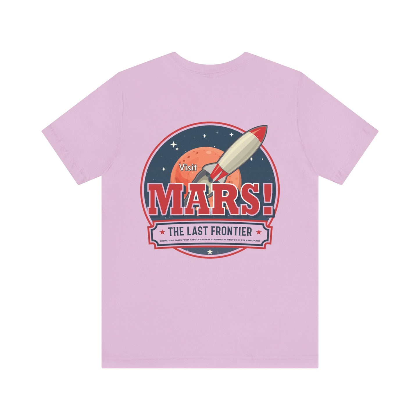 T-Shirt - "Visit Mars! Via FAFO Airlines" Unisex Jersey Short Sleeve Tee