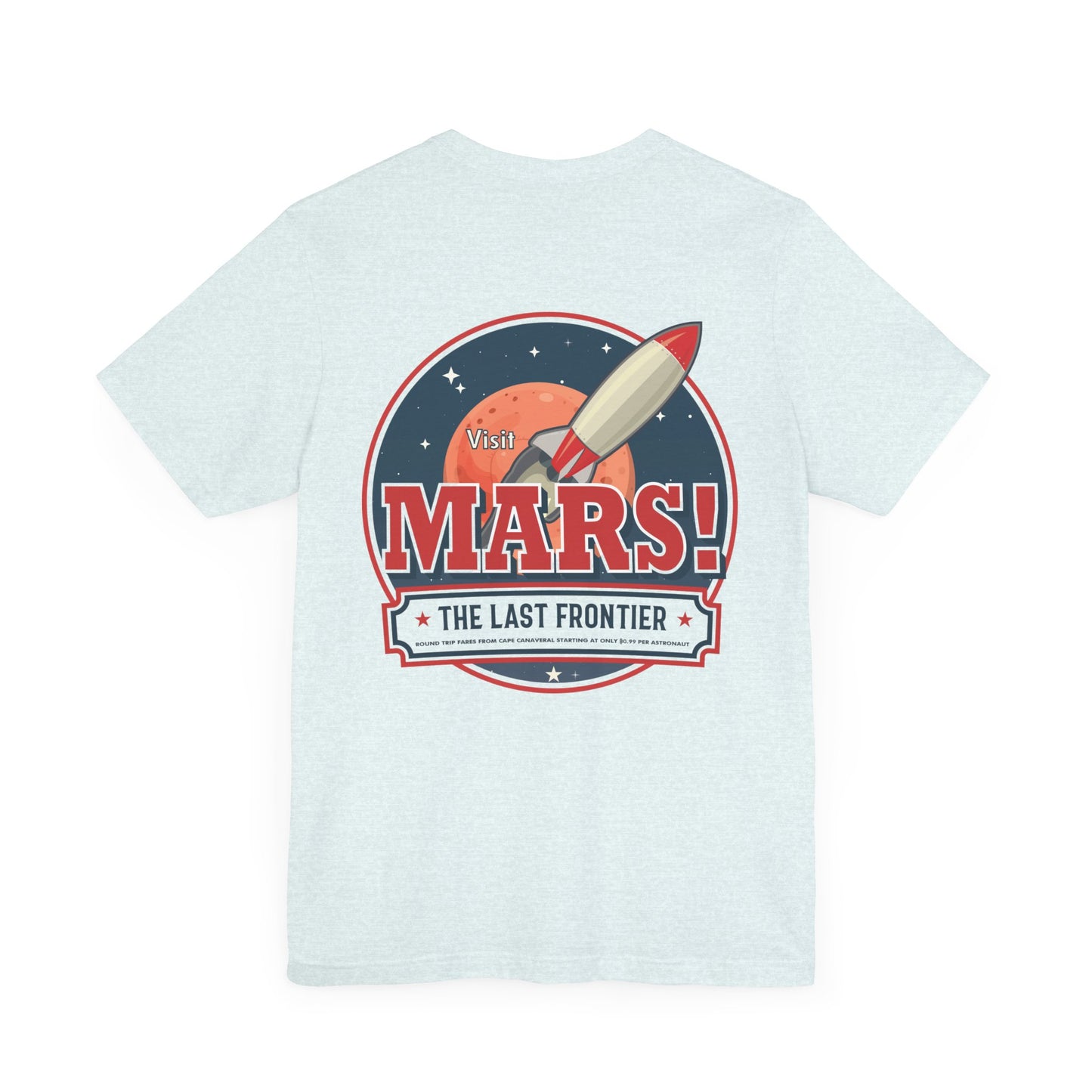 T-Shirt - "Visit Mars! Via FAFO Airlines" Unisex Jersey Short Sleeve Tee