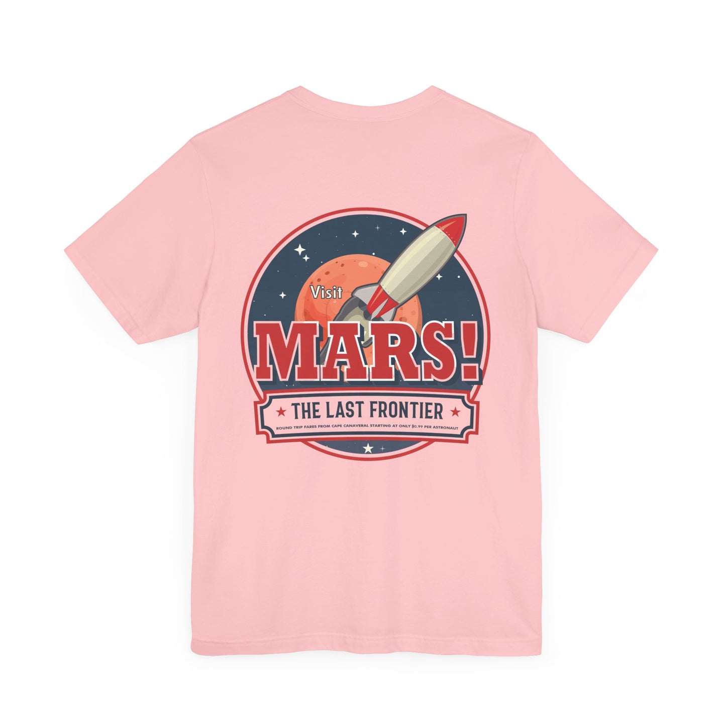 T-Shirt - "Visit Mars! Via FAFO Airlines" Unisex Jersey Short Sleeve Tee