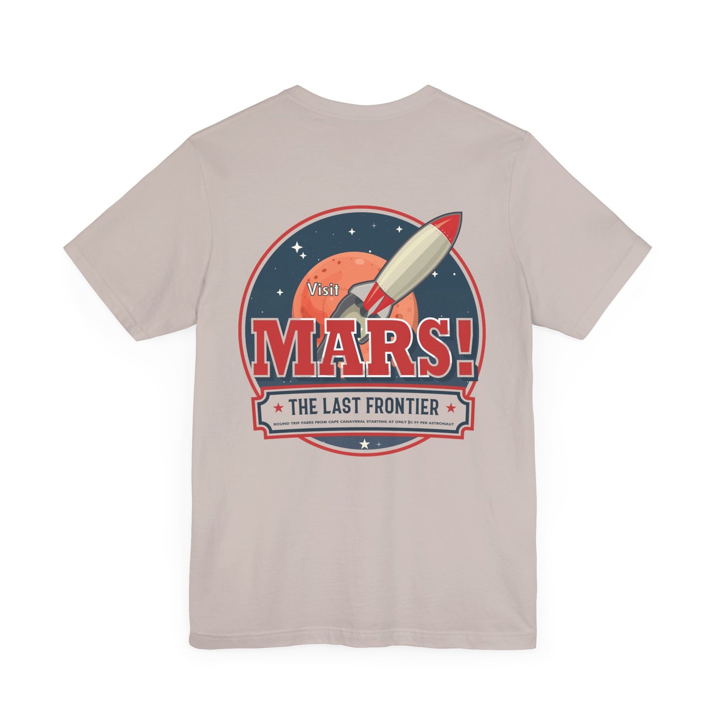 T-Shirt - "Visit Mars! Via FAFO Airlines" Unisex Jersey Short Sleeve Tee