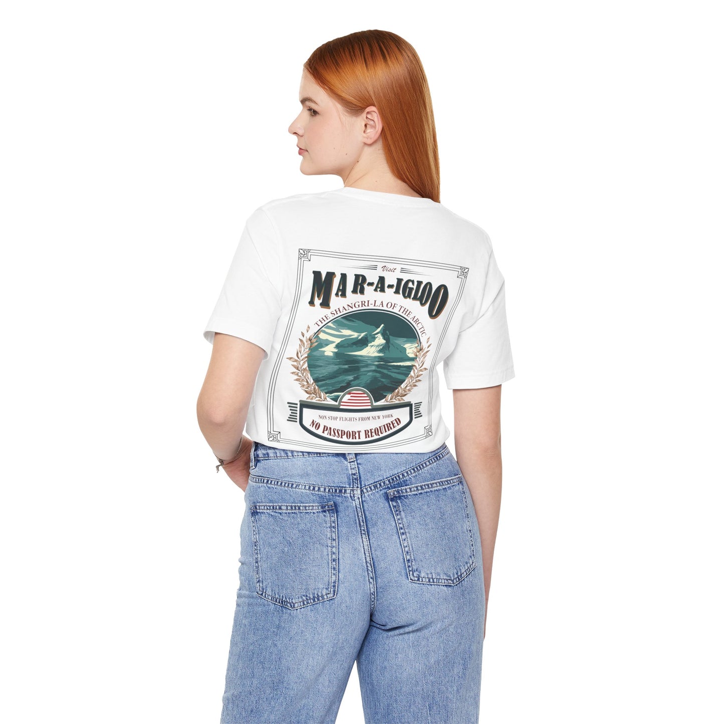 T-Shirt - "Visit Mar-A-Igloo! Via FAFO Airlines" Unisex Jersey Short Sleeve Tee