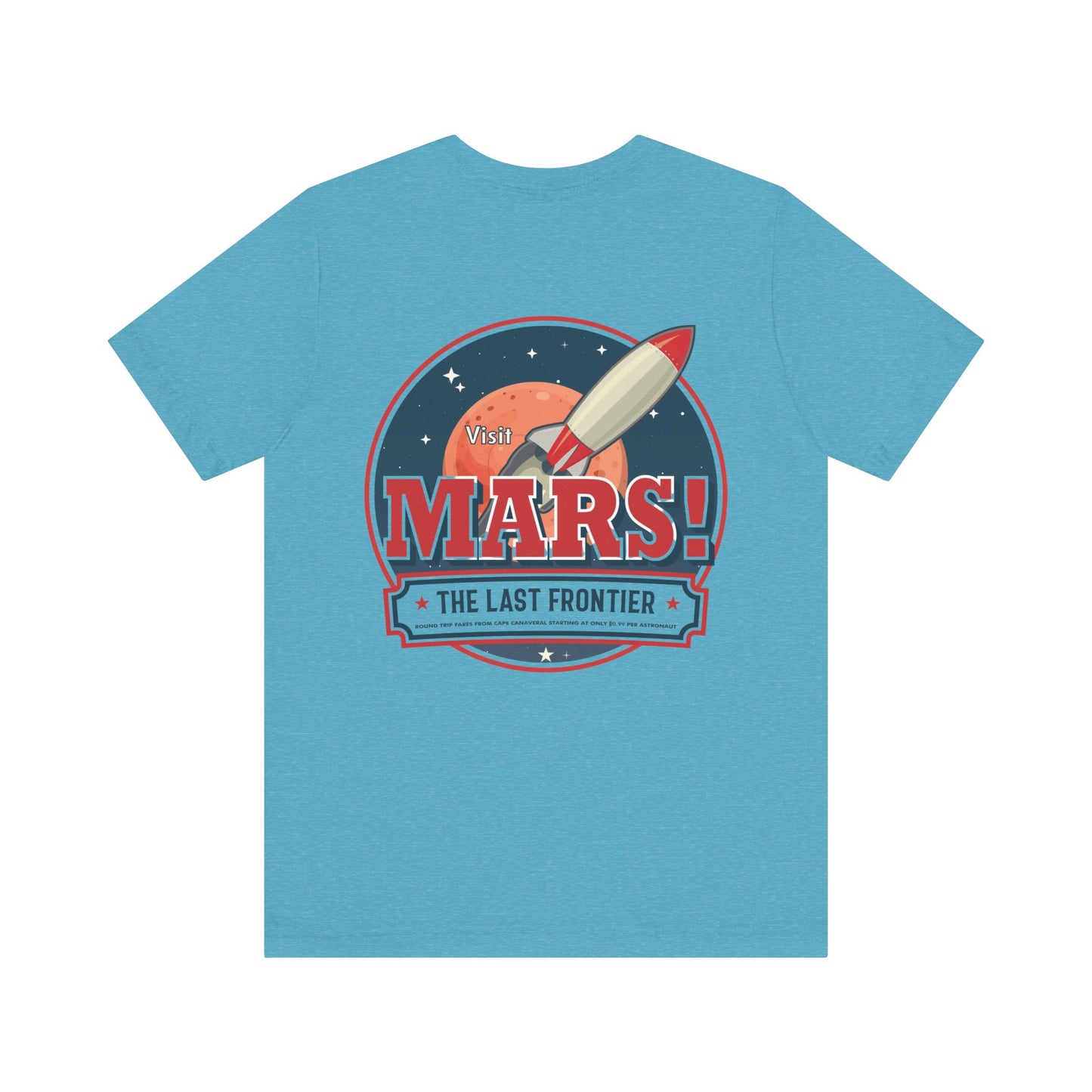 T-Shirt - "Visit Mars! Via FAFO Airlines" Unisex Jersey Short Sleeve Tee