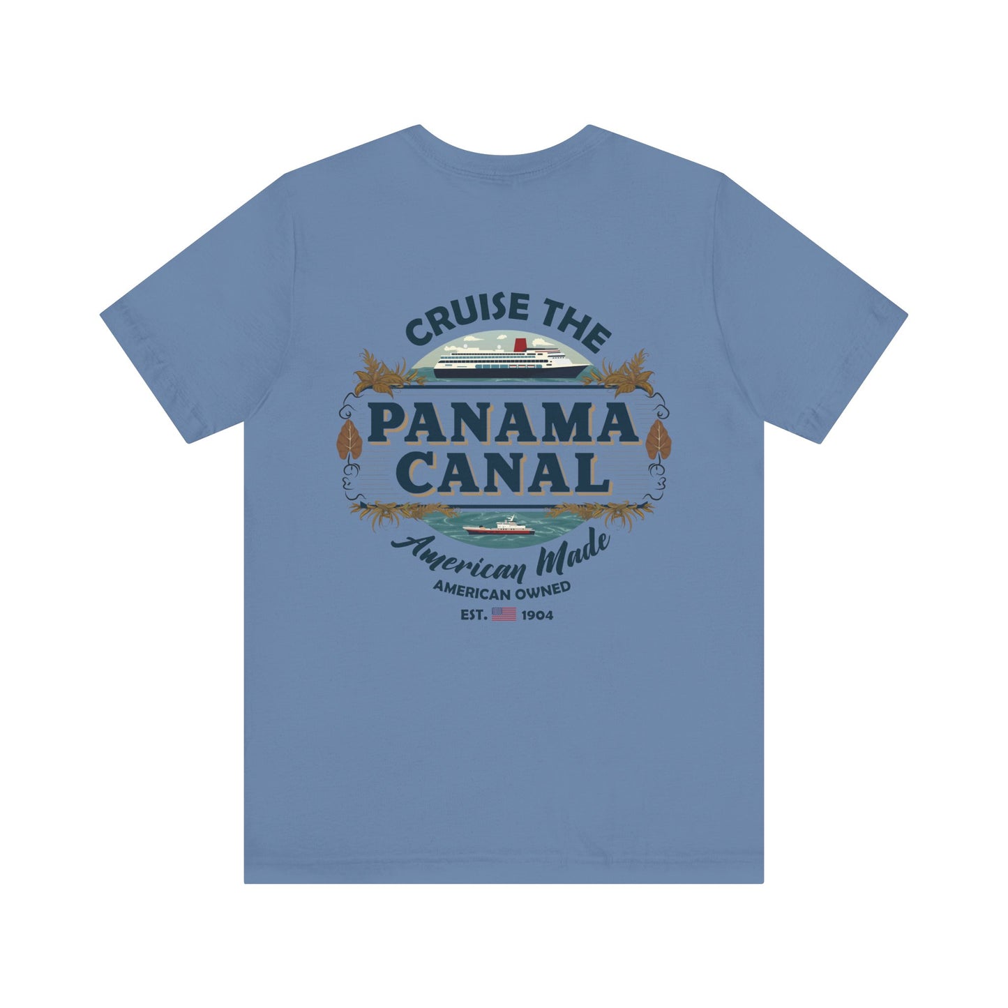 T-Shirt - "Visit the Panama Canal! Via FAFO Airlines" Unisex Jersey Short Sleeve Tee