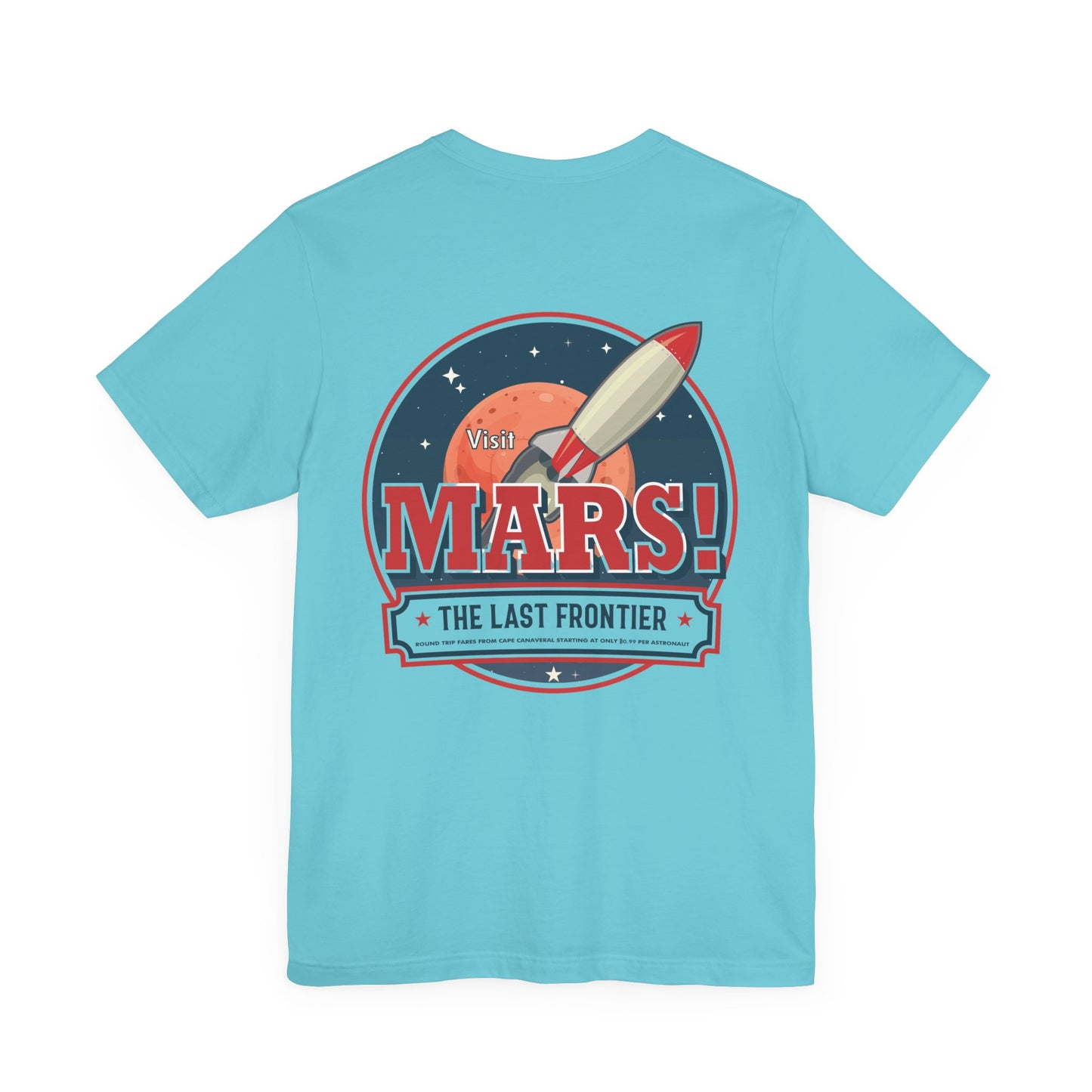 T-Shirt - "Visit Mars! Via FAFO Airlines" Unisex Jersey Short Sleeve Tee
