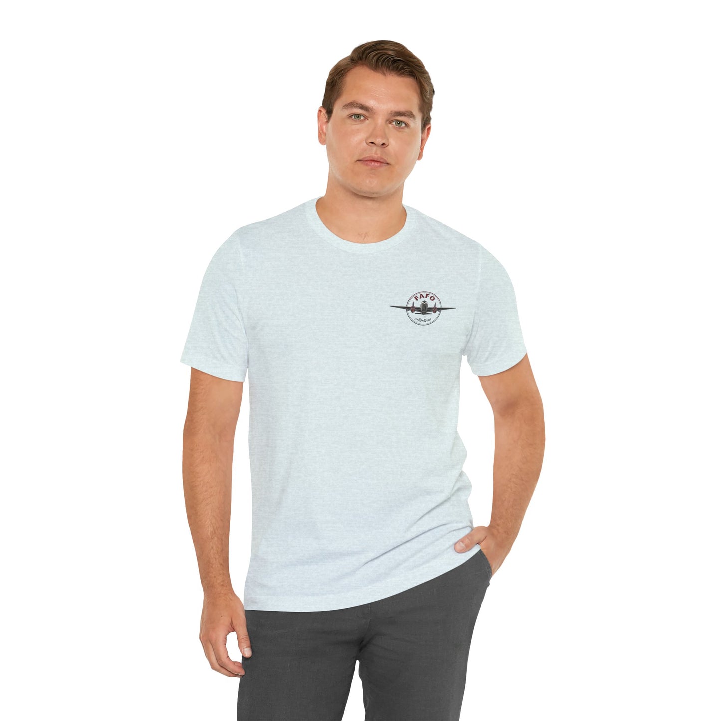 T-Shirt - "Visit Mars! Via FAFO Airlines" Unisex Jersey Short Sleeve Tee
