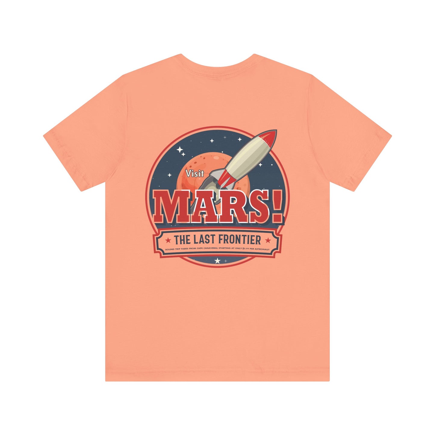 T-Shirt - "Visit Mars! Via FAFO Airlines" Unisex Jersey Short Sleeve Tee