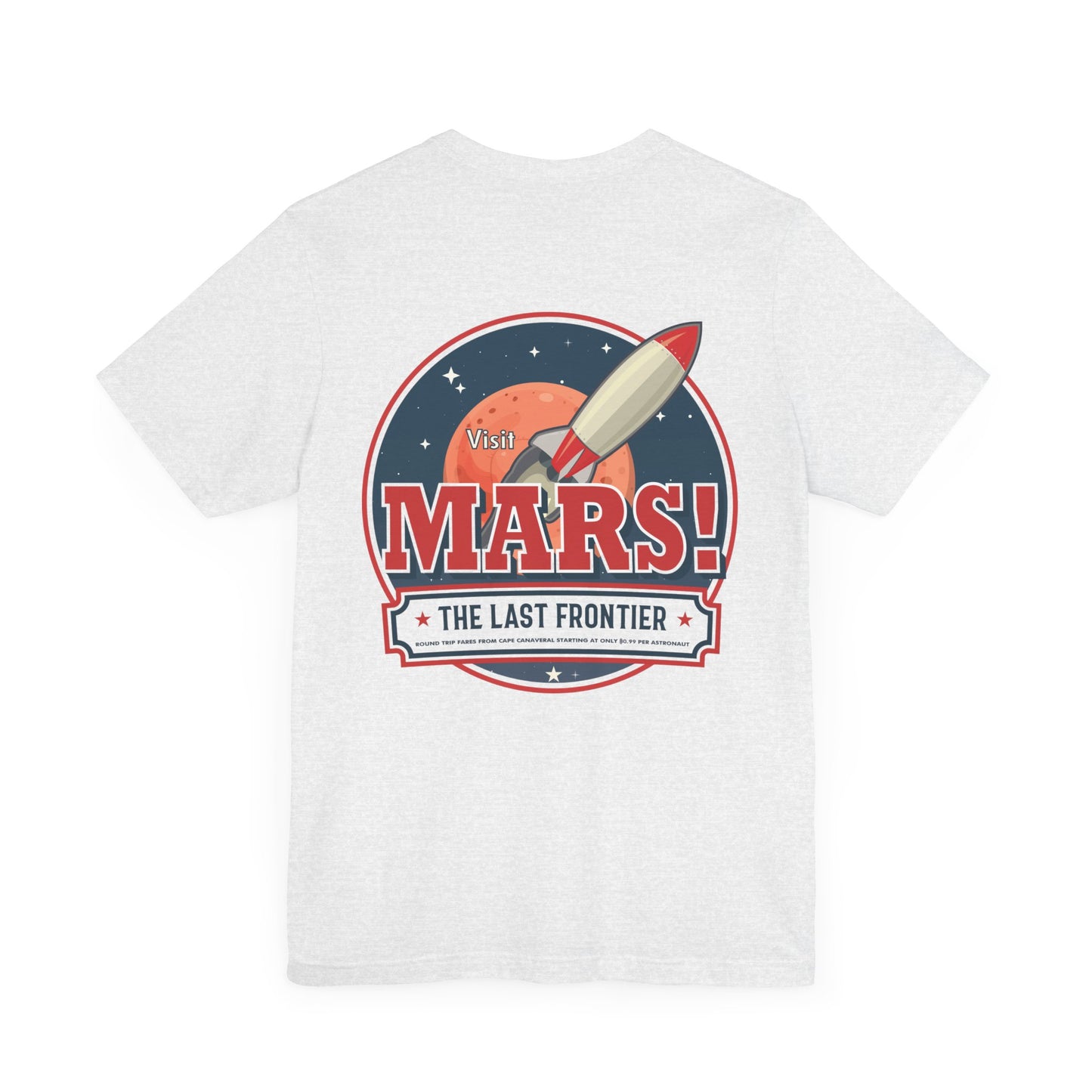 T-Shirt - "Visit Mars! Via FAFO Airlines" Unisex Jersey Short Sleeve Tee