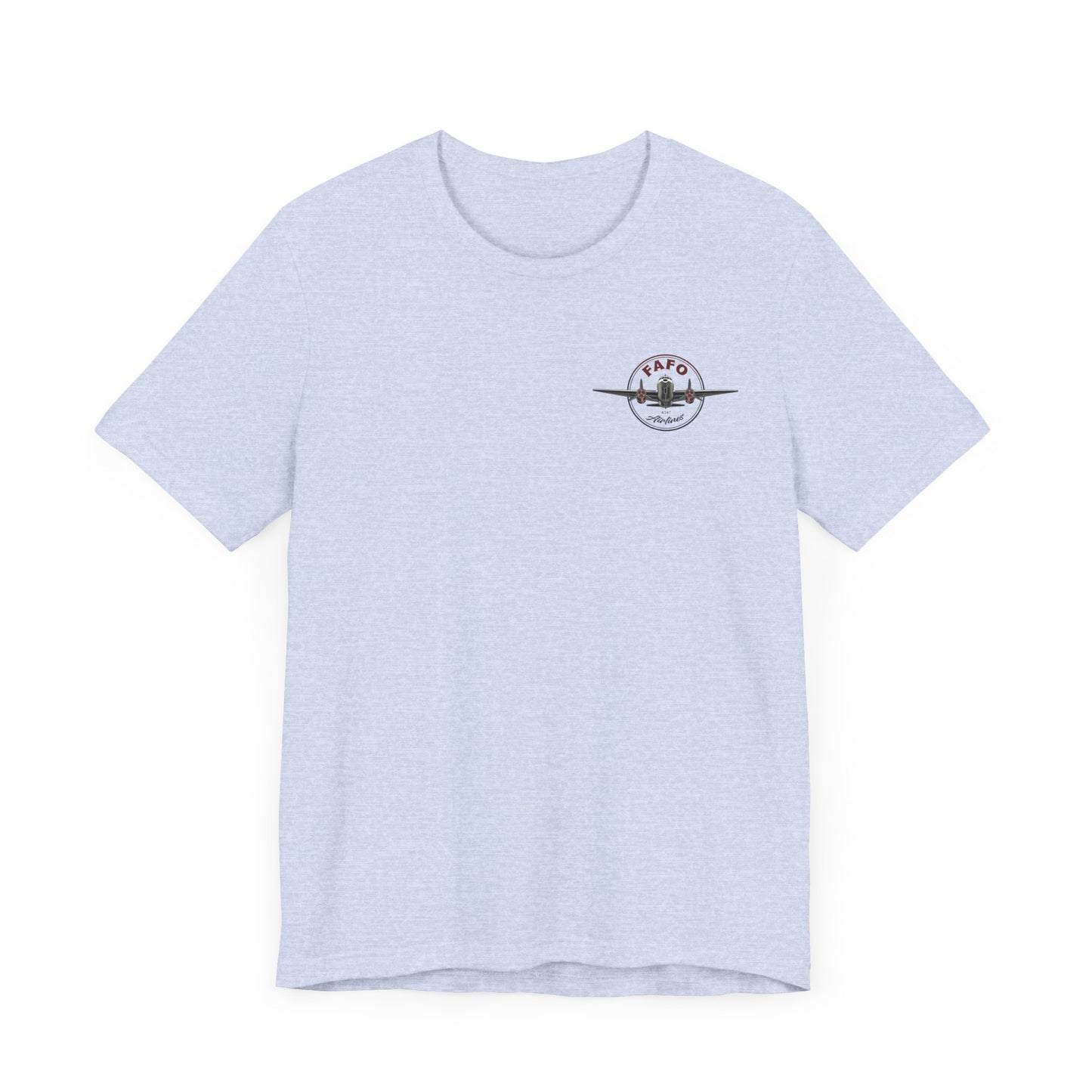 T-Shirt - Visit The Gulf of America Via FAFO Airlines Unisex Jersey Short Sleeve Tee