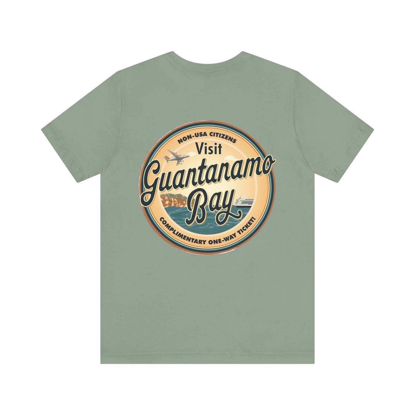 T-Shirt - "Visit Guantanamo Bay! Via FAFO Airlines" Unisex Jersey Short Sleeve Tee