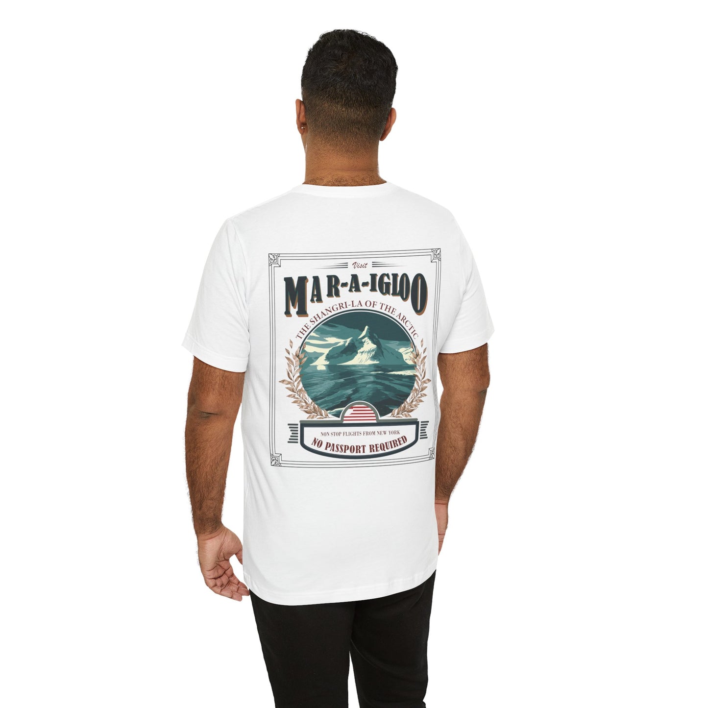 T-Shirt - "Visit Mar-A-Igloo! Via FAFO Airlines" Unisex Jersey Short Sleeve Tee