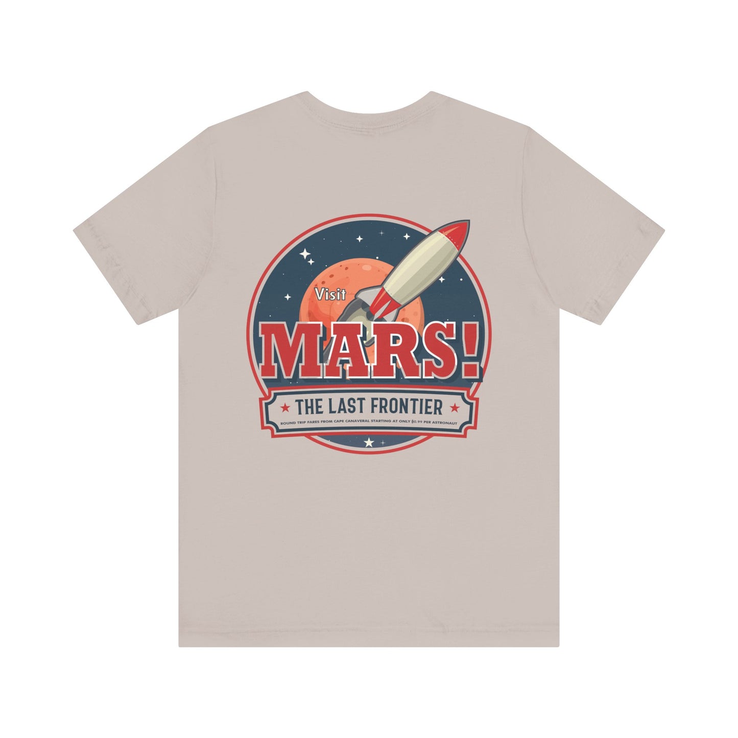 T-Shirt - "Visit Mars! Via FAFO Airlines" Unisex Jersey Short Sleeve Tee