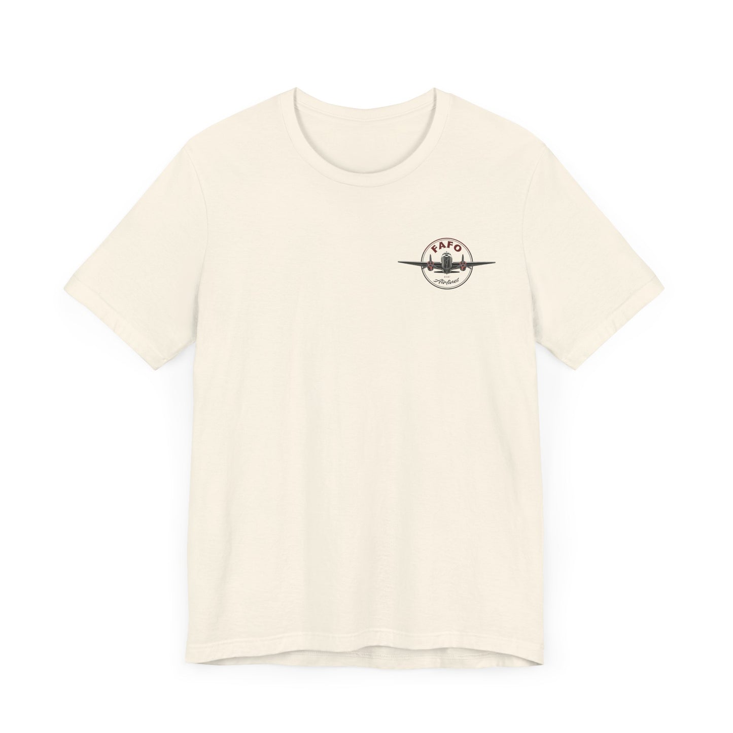 T-Shirt - Visit The Gulf of America Via FAFO Airlines Unisex Jersey Short Sleeve Tee