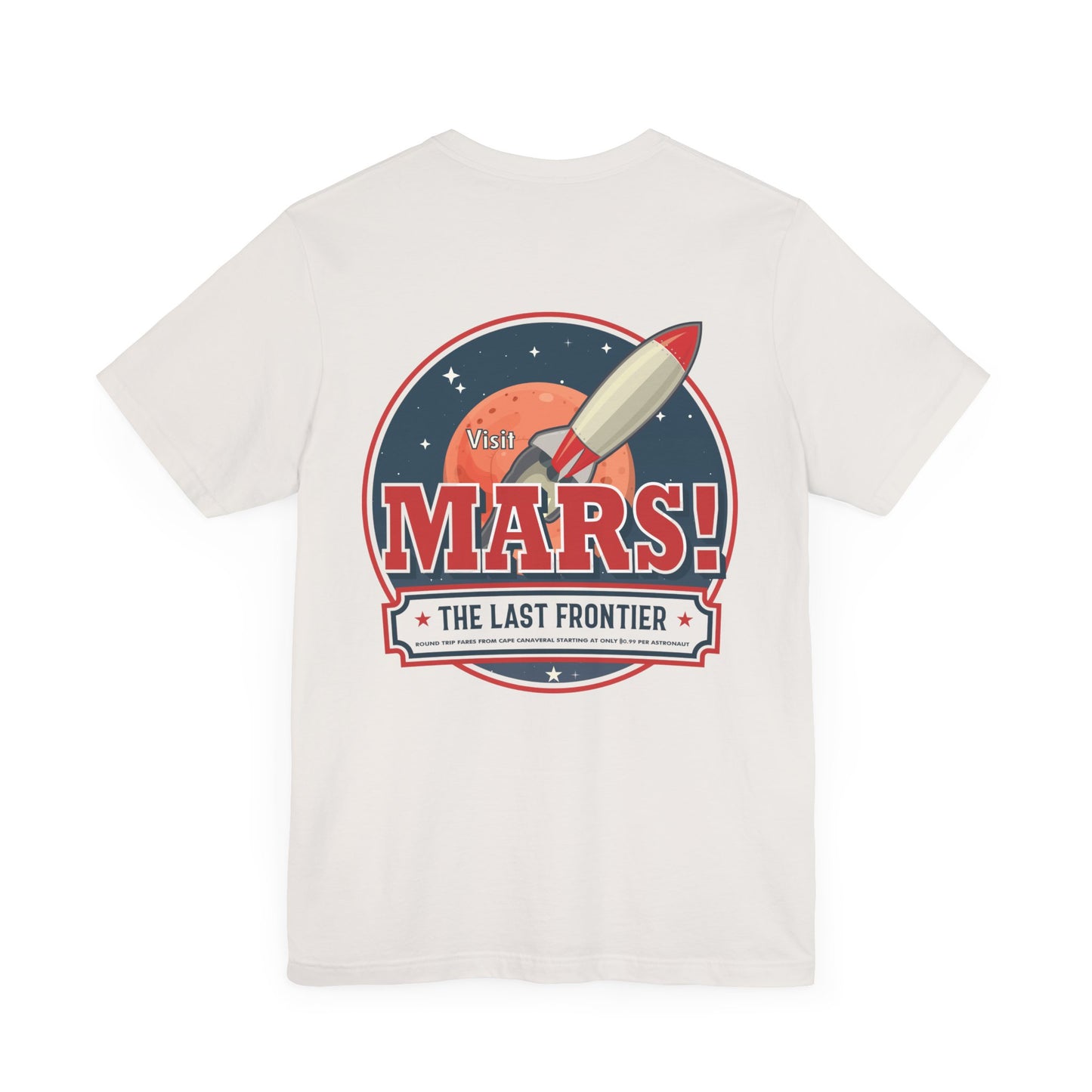 T-Shirt - "Visit Mars! Via FAFO Airlines" Unisex Jersey Short Sleeve Tee