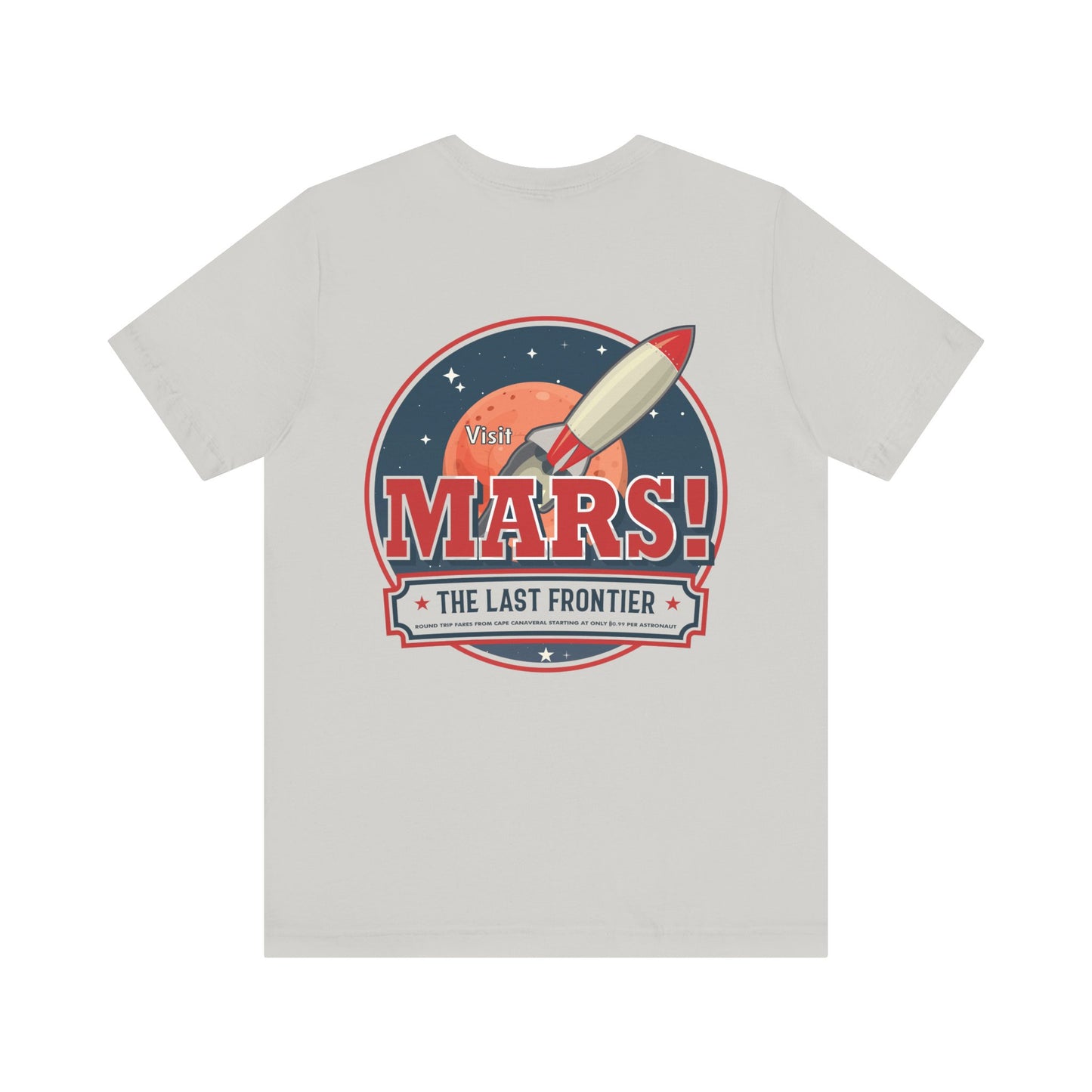 T-Shirt - "Visit Mars! Via FAFO Airlines" Unisex Jersey Short Sleeve Tee