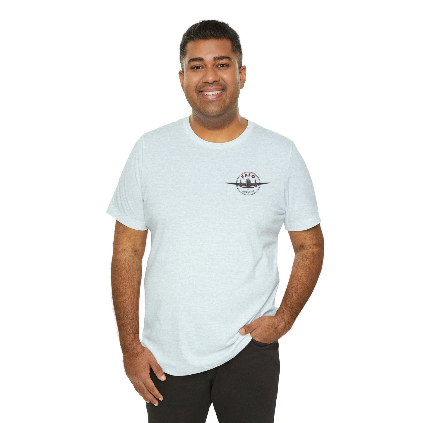 T-Shirt - "Visit Mars! Via FAFO Airlines" Unisex Jersey Short Sleeve Tee