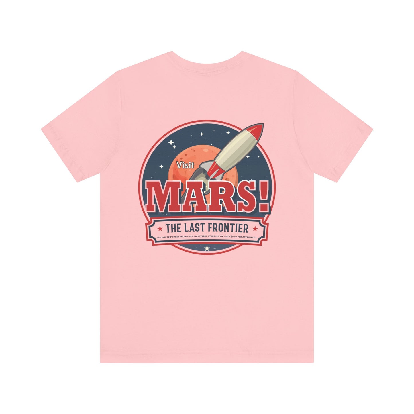 T-Shirt - "Visit Mars! Via FAFO Airlines" Unisex Jersey Short Sleeve Tee