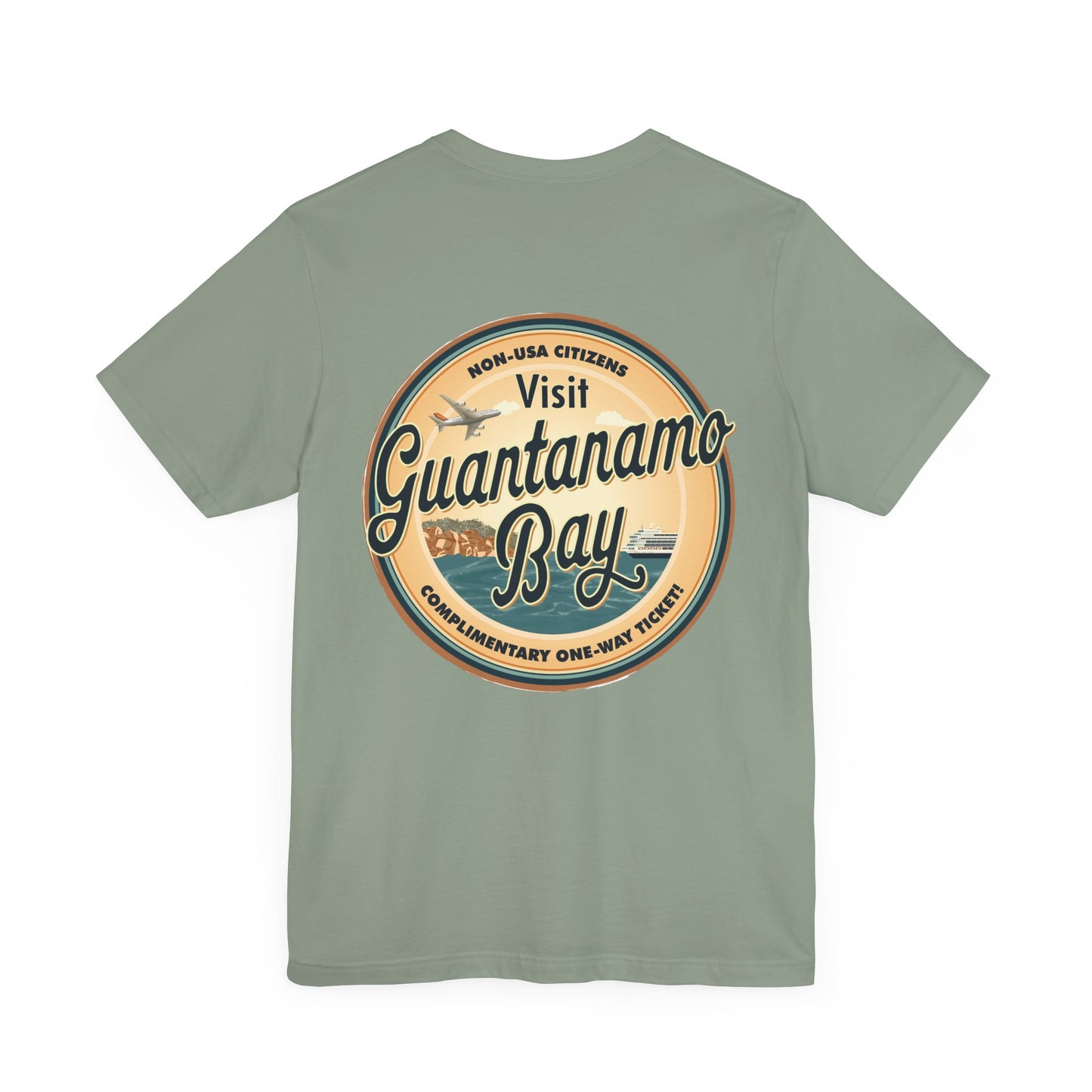 T-Shirt - "Visit Guantanamo Bay! Via FAFO Airlines" Unisex Jersey Short Sleeve Tee