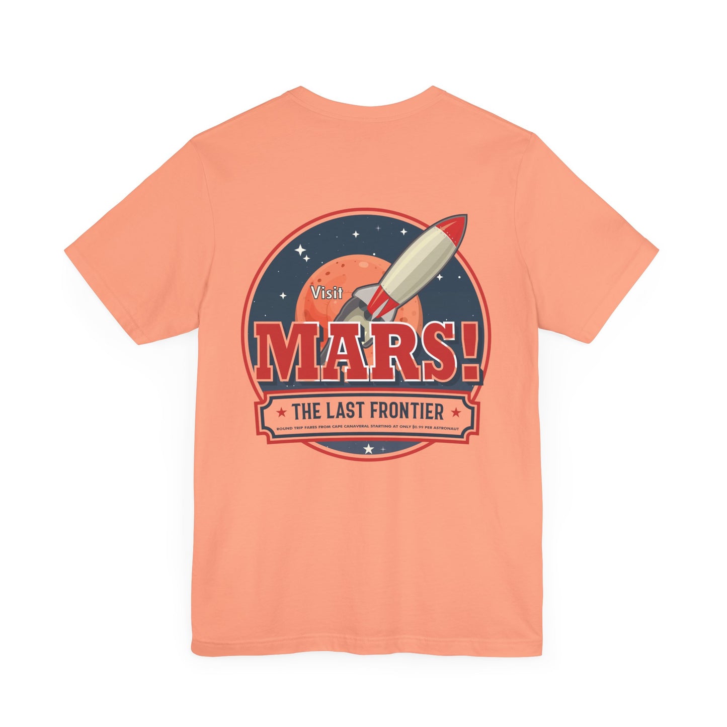 T-Shirt - "Visit Mars! Via FAFO Airlines" Unisex Jersey Short Sleeve Tee