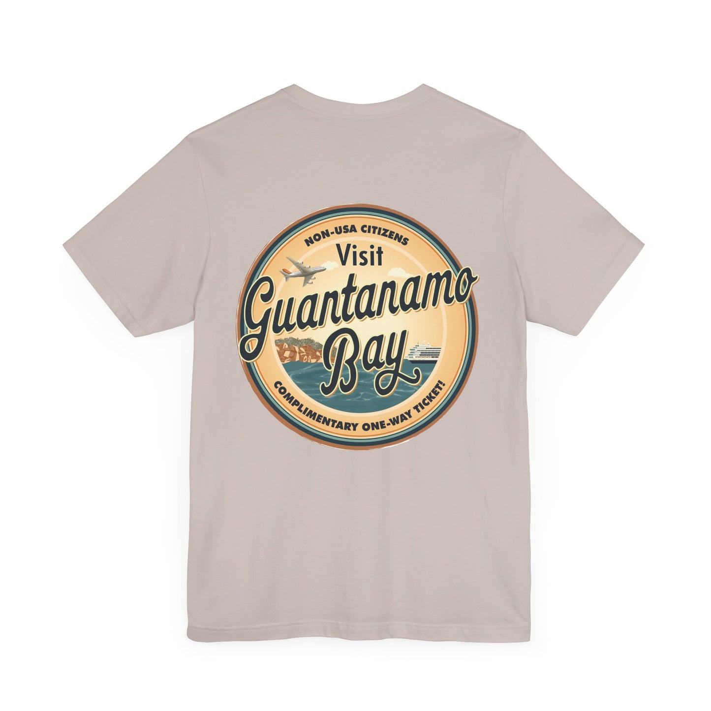 T-Shirt - "Visit Guantanamo Bay! Via FAFO Airlines" Unisex Jersey Short Sleeve Tee
