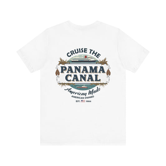 T-Shirt - "Visit the Panama Canal! Via FAFO Airlines" Unisex Jersey Short Sleeve Tee