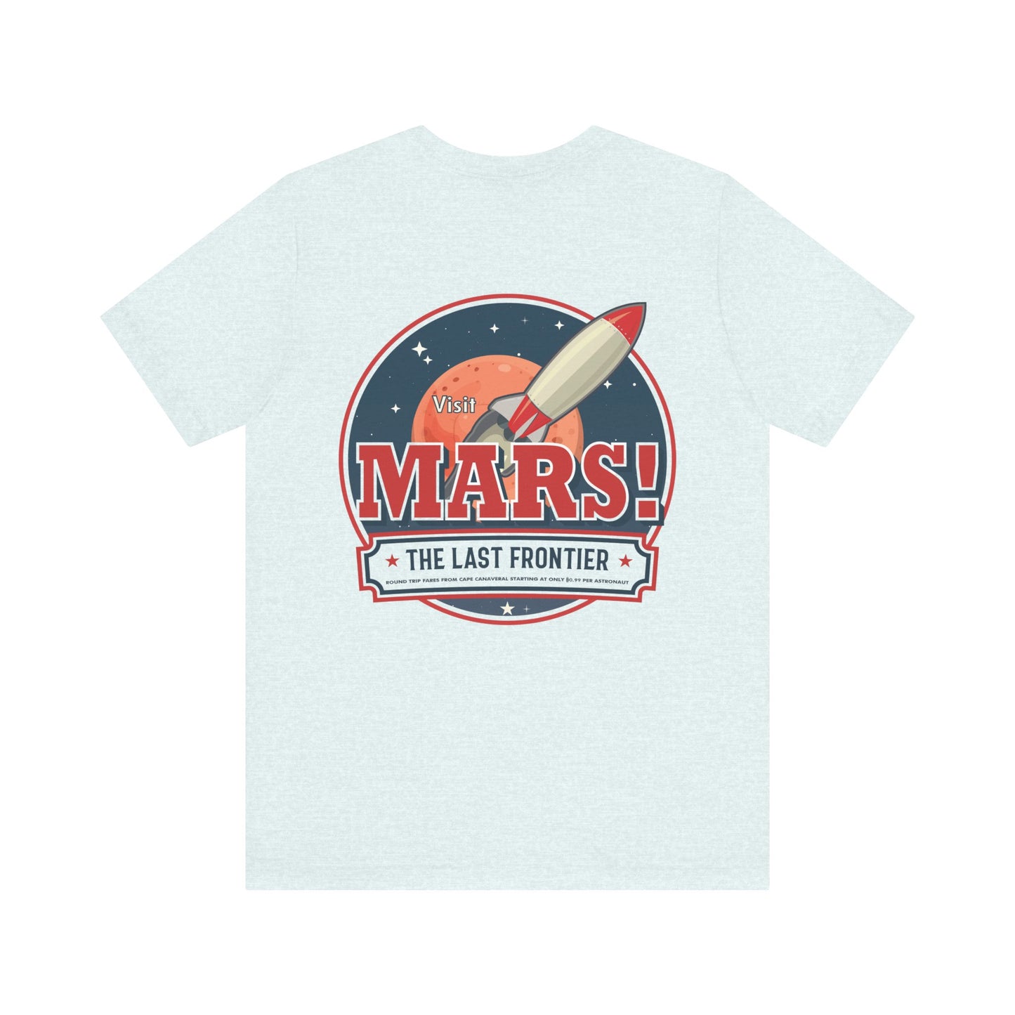 T-Shirt - "Visit Mars! Via FAFO Airlines" Unisex Jersey Short Sleeve Tee
