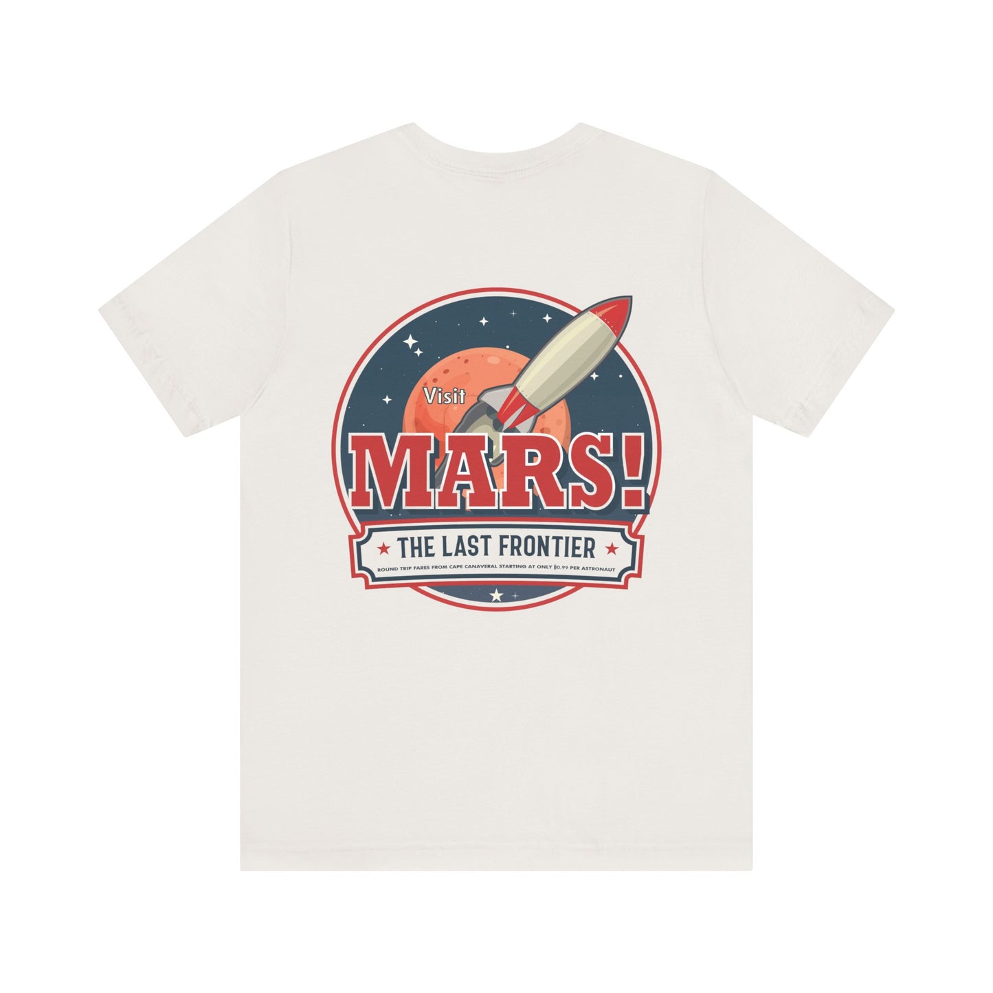 T-Shirt - "Visit Mars! Via FAFO Airlines" Unisex Jersey Short Sleeve Tee